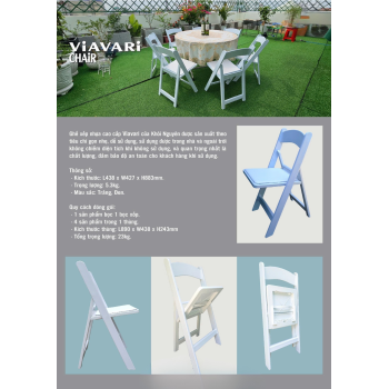 Ghế nhựa xếp VIAVARI